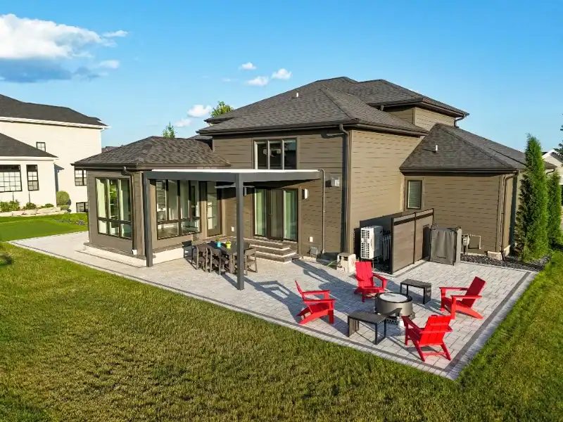 Paver patio project in the Madison area